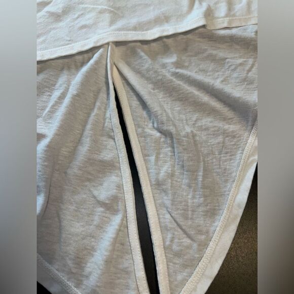 Madewell White Back Crossover Tie Tee Size XXL EUC - Picture 2 of 7